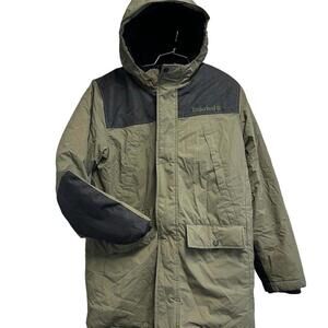 Timberland  Parka Nylon‎ Olive Boys coat size XL 18-20